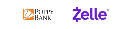 Poppy Bank together with Zelle®